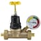 Apollo 3/4 in. Bronze Double Union PEX Water Pressure Regulator with Gauge APXPRV34WG - alternate 7